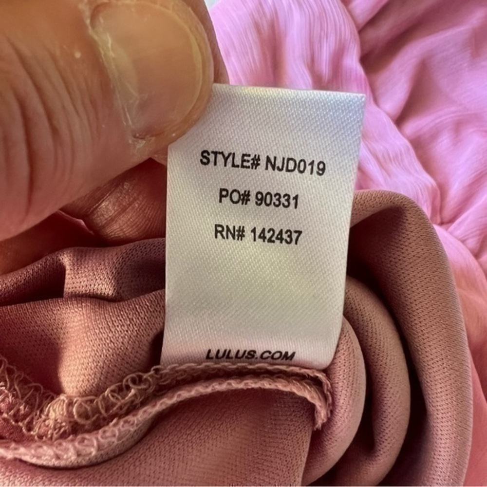 Lulu’s Stand By You Rose Pink Chiffon Sleeveless Maxi Dress - Picture 8 of 8